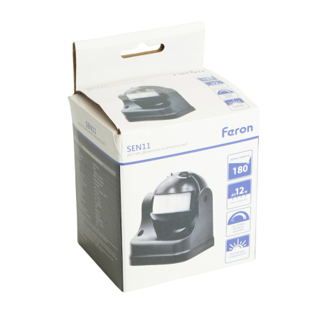 Датчик движения 1200W 12m 180° черный, SEN11 51515