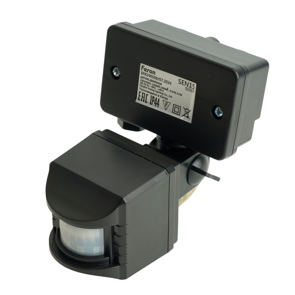 Датчик движения 1200W 10m 120° черный, SEN15/LX02 51517
