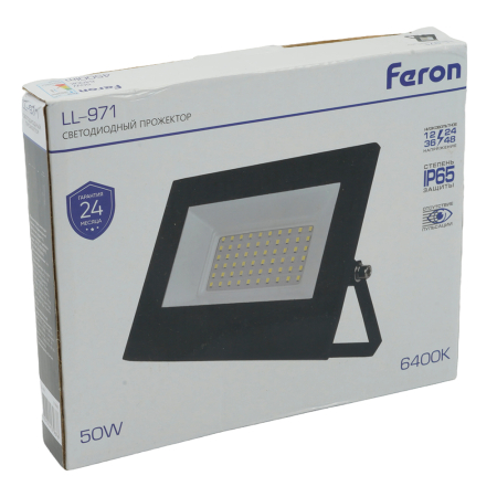Светодиодный прожектор Feron LL-971 IP65 50W 6400K 51630