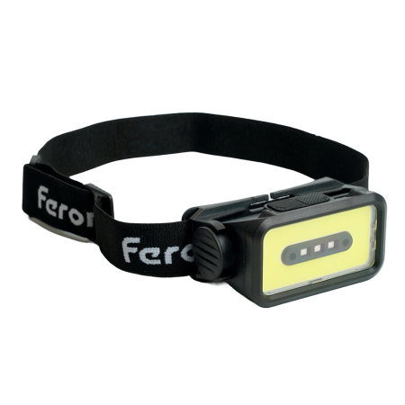 Фонарь налобный FERON TH2315 c аккумулятором 5W, 2000mAh IP44, USB type-C, ABS пластик 51620