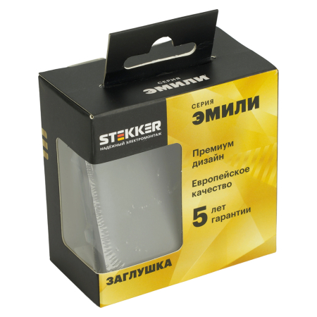Заглушка (механизм), серия Эмили, платиново-серый, soft touch, RST00-5116-10 49961