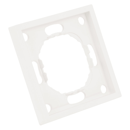 Рамка STEKKER, PFR00-5001-01 1-местная, серия Эмили, белый фарфор, soft touch 49884