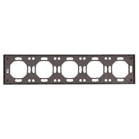 Рамка STEKKER, PFR00-5005-09 5-местная, серия Эмили, антрацит, soft touch 49940