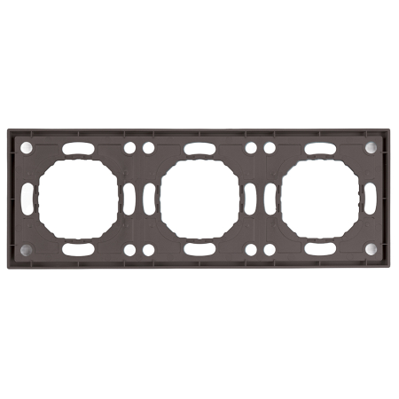 Рамка STEKKER, PFR00-5003-09 3-местная, серия Эмили, антрацит, soft touch 49938
