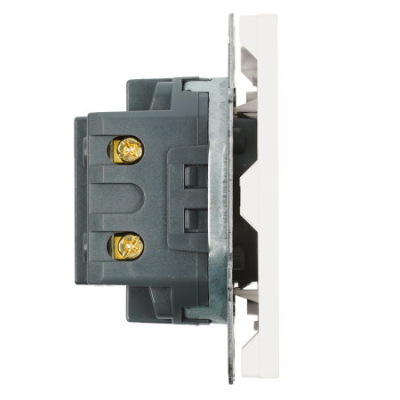 Розетка 2-местная USB + Type C (механизм), STEKKER, 250В, 20W, серия Эмили, RST10-5115-01, белый фарфор, soft touch 49879