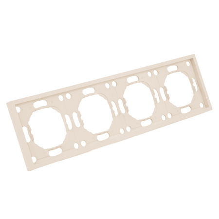 Рамка STEKKER, PFR00-5004-08 4-местная, серия Эмили, кашемир, soft touch 49913