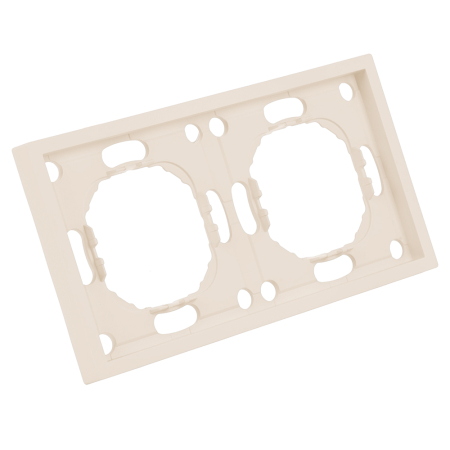 Рамка STEKKER, PFR00-5002-08 2-местная, серия Эмили, кашемир, soft touch 49911