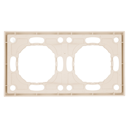 Рамка STEKKER, PFR00-5002-08 2-местная, серия Эмили, кашемир, soft touch 49911