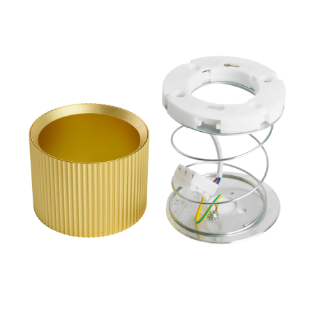 Светильник потолочный Feron HL458  Barrel ARIA 12W, 230V, GX53, золото 51673