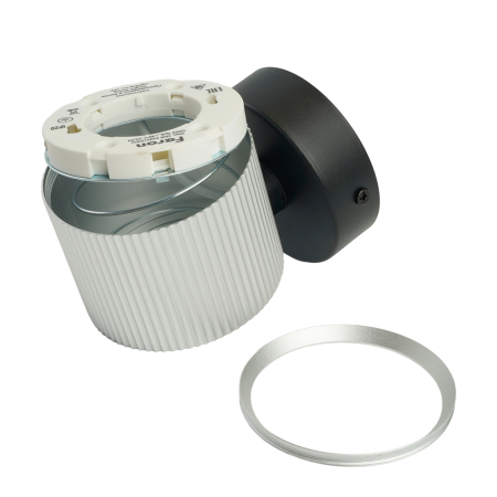 Светильник  настенный Feron HL4580 ARIA 12W, 230V,GX53, серебро + черный IP20 51676