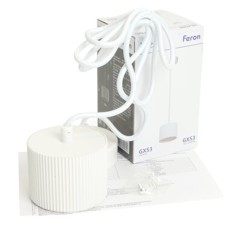 Светильник потолочный Feron Barrel HL4588 ARIA  levitation 12W, 230V, GX53, белый, на подвесе 1,7 м 51678