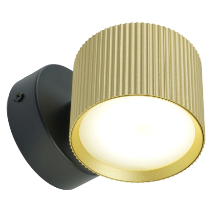 Светильник  настенный Feron HL4580 ARIA 12W, 230V,GX53, золото+черный IP20 51677