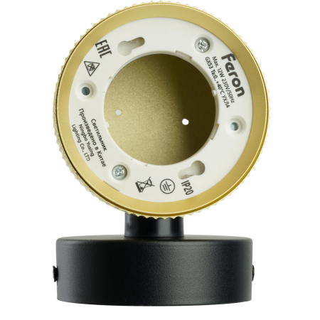 Светильник  настенный Feron HL4580 ARIA 12W, 230V,GX53, золото+черный IP20 51677