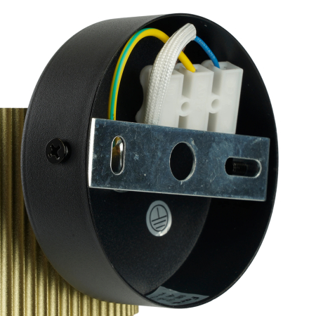 Светильник  настенный Feron HL4580 ARIA 12W, 230V,GX53, золото+черный IP20 51677