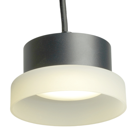 Светильник потолочный Feron Barrel HL4608 OPAL levitation 12W, 230V, GX53, черный, на подвесе 1,7 м 51687