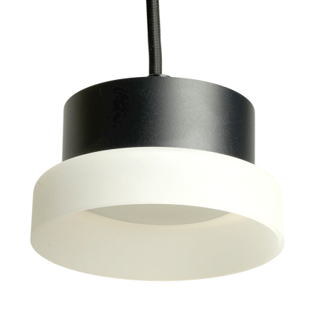 Светильник потолочный Feron Barrel HL4608 OPAL levitation 12W, 230V, GX53, черный, на подвесе 1,7 м 51687