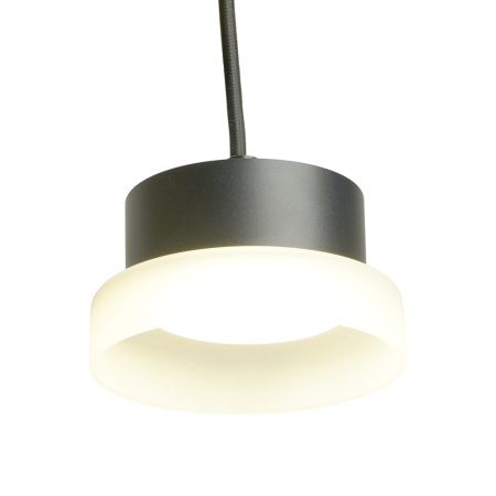 Светильник потолочный Feron Barrel HL4608 OPAL levitation 12W, 230V, GX53, черный, на подвесе 1,7 м 51687