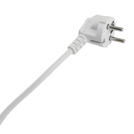 Удлинитель 4-местный с/з с выключ. STEKKER HM071-41-02 3x1мм2, 2м, 250В, 16А, 1USB+2C, 2.4A, сер Home, белый 50139