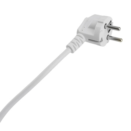 Удлинитель 4-местный с/з с выключ. STEKKER HM071-41-05 3x1мм2, 5м, 250В, 16А, 1USB+2C, 2.4A, сер Home, белый 50141