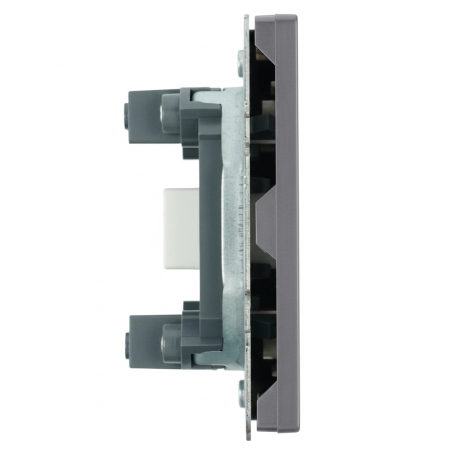 Розетка HDMI 2.0 Type A (механизм), серия Эмили, STEKKER, RST00-5118-10, платиново-серый, soft touch 50170