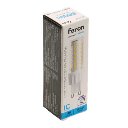 Лампа светодиодная диммируемая Feron LB-438 G9 10W 175-265V 6400K 51743