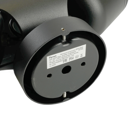 Светильник садово-парковый Feron DH1502, на стену,  GU10, 220-240V, черный 51740
