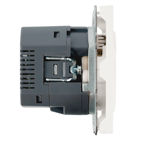 Розетка 1-местная з/ш с/з 16А + USB + Type C (механизм), Stekker, 250В, 20W, серия Эмили, белый фарфор, soft-touch, RST16-5119-01 50217