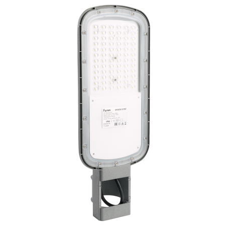Светодиодный уличный консольный светильник Feron SP3070 50W 5000K AC90-300V, серый 51797