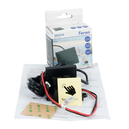 SEN33A 500W 220V датчик касания скрытый черный 51833