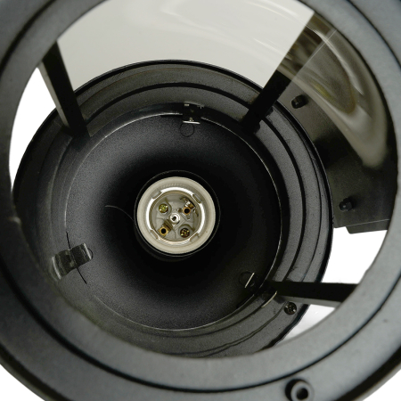 Светильник садово-парковый Feron PL761 на стену вниз 60W 230V E27,  черный 51817