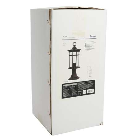 Светильник садово-парковый Feron PL764 на постамент 60W 230V E27, черный 51818