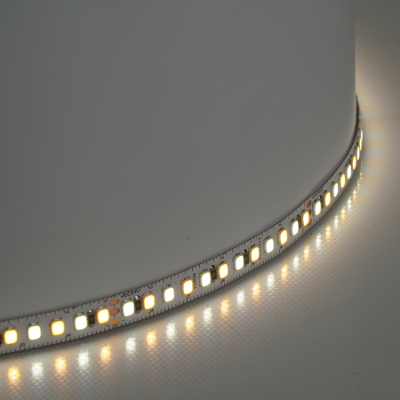 Лента светодиодная 192SMD(2835)/м 16Вт/м 24V 5000*8*1.44мм 3000К+6500K, IP20, LS504 51835