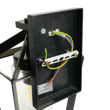 Светильник садово-парковый Feron PL771  на стену вниз 40W 220-240V E27, черный 51836