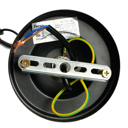 Светильник садово-парковый Feron PL775 на цепочке 40W 220-240V E27, черный 51837