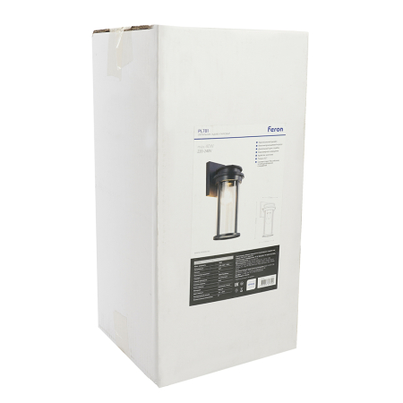 Светильник садово-парковый Feron PL781  на стену вниз 40W 220-240V E27, черный 51838