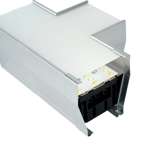 Светильник коннектор Feron AL4036T 5W 550Lm 3000К-4000К-6400K, T-образный, с ручным переключением режимов, серебро, 160*115*70мм возмож. соедин. в линию, серия RetailRay 51871