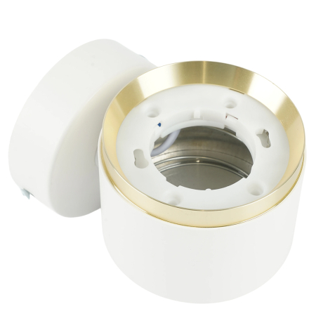 Светильник  настенный Feron HL4598  Barrel DUET 12W, 230V,GX53, белый + золото IP20 52020