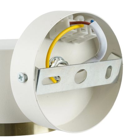 Светильник  настенный Feron HL4598  Barrel DUET 12W, 230V,GX53, белый + золото IP20 52020