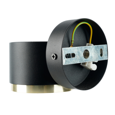 Светильник  настенный Feron HL4598  Barrel DUET 12W, 230V,GX53, черный + золото IP20 52019