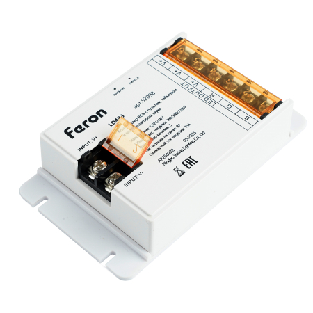 LD483 Контроллер RGB с пультом, таймером и визуализатором звука, 12-24-48V 52098