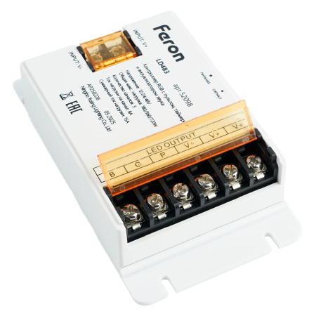 LD483 Контроллер RGB с пультом, таймером и визуализатором звука, 12-24-48V 52098