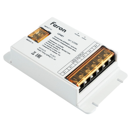 LD481 Контроллер ДИММЕР с пультом, таймером и визуализатором звука, 12-24-48V 52096