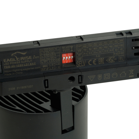 Светодиодный светильник Feron TR Reflex трековый на шинопровод 40W, 3500 Lm, 4000К, 36 градусов, черный, 3х фазный с функцией выбора мощности 52059