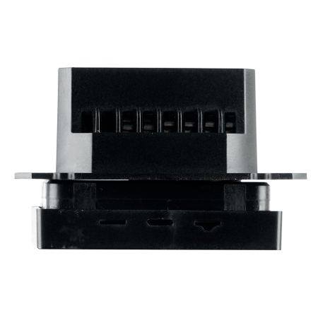 Терморегулятор Wi-Fi (механизм), STEKKER, 250В, 3500Вт, серия Катрин, GLS00-7119-05, черный 50375