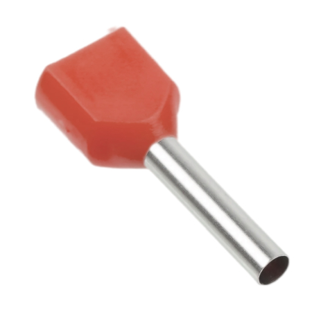 LD406-1008 Наконечник штыревой втулочный изолированный НШВИ(2) 1,0-8 (DIY упаковка 25 шт) 50402
