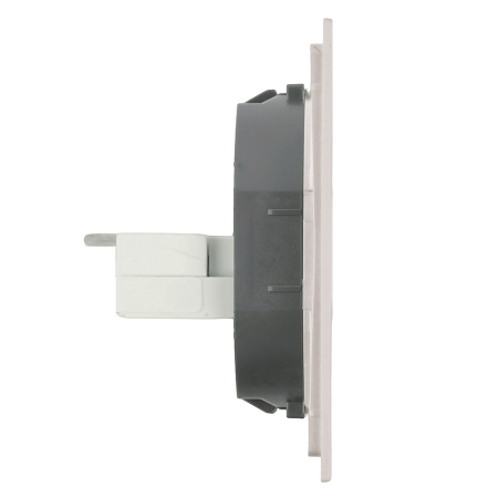 Розетка компьютерная 2-местная RJ-45 (механизм), STEKKER,  серия Мия, RST00-3111-08, пудровый жемчуг 50481