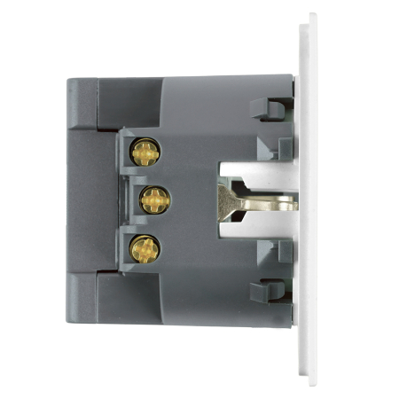 Розетка 1-местная з/ш с/з 16А + USB + Type C (механизм), STEKKER, 250В, 20W, серия Мия, RST16-3119-01, белая магнолия 50438