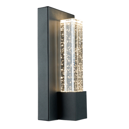 Светильник уличный светодиодный Feron DH2201 Катар 5W, 90*43*210мм, 3000К, черный (на стену вверх) 53093