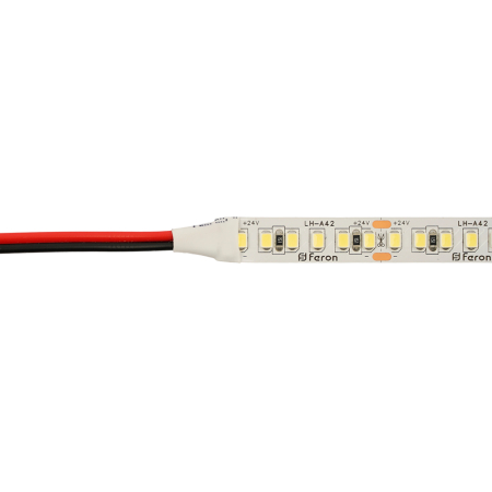 Светодиодная LED лента Feron LS502, 180SMD(2835)/м 16Вт/м 24V 30000*10*1.22мм 4000К 30м IP20 53090