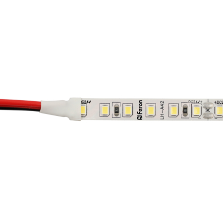 Светодиодная LED лента Feron LS501, 120SMD(2835)/м 11Вт/м 24V 30000*8*1.22мм 3000К 30м IP20 53086